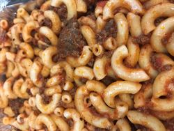 Mac and Meat Sauce