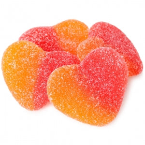 Kosher Peach Hearts - 1lb