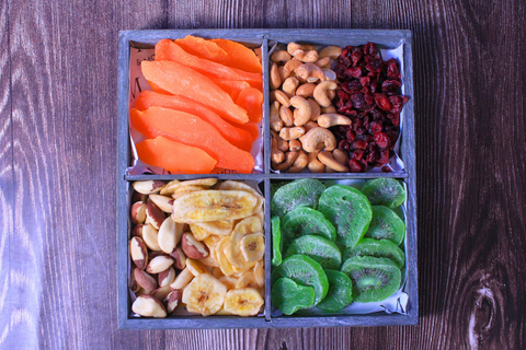 Six Assorted Dried Fruit And Nuts Gift Platter
