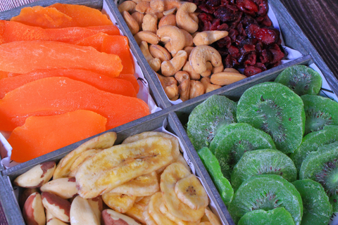 Six Assorted Dried Fruit And Nuts Gift Platter