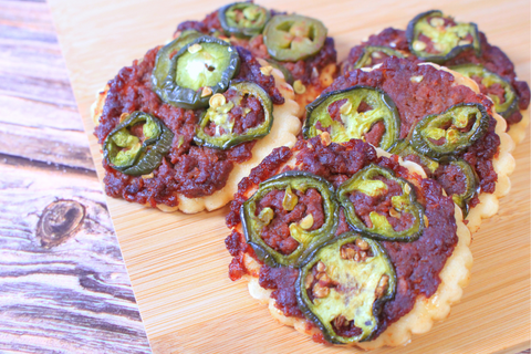 Kosher Lahamagene with Jalapenos